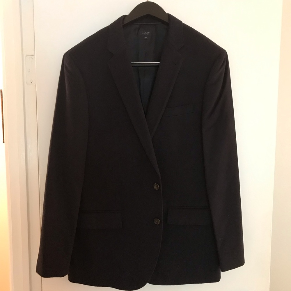 Stunning midnight blue J Crew cashmere blazer.